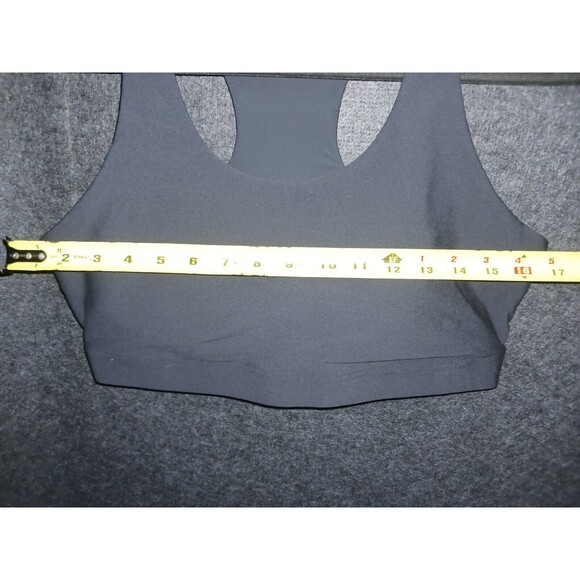 Calme Endurance Scoop Neck Sports Bra Racerback XL Size Extra Large Black 100289 - Picture 7 of 8